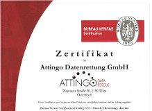 Erstes Datenrettungslabor mit ISO 9001:2015 Zertifikat für Qualitäts-Management