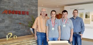 Die Sieger beim OÖ-Landeslehrlingswettbewerb 2015 der Tischler kommen von Anrei aus Pabneukirchen