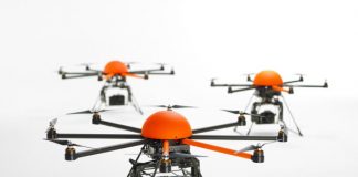 Innovative Flugroboter erleichtern die Arbeit.