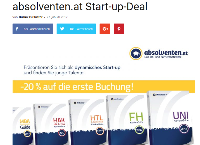 Start-up-Deal absolventen.at Start-up-Deal Beispiel 1