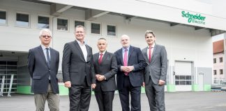 Eröffnung der neuen Produktionshalle von Schneider Electric pDrives in Wien Floridsdorf