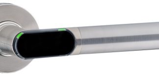 primion: Mechanik und Stromversorgung im Türdrücker