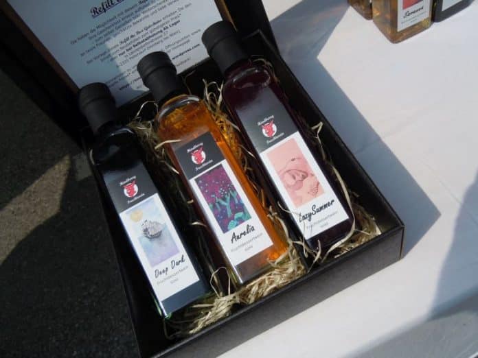 Fruchtwein Geschenkschachtel Himberg Obstwein Beerenwein