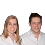 Adrienn Földi, Junior Programmatic Consultant bei e-dialog und Dominic Ginda, Technical Digital Analyst bei e-dialog