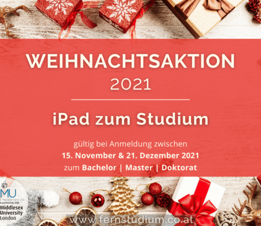 Fernstudium jetzt mit iPad starten - Weihnachtsaktion | KMU Akademie - fernstudium.co.at