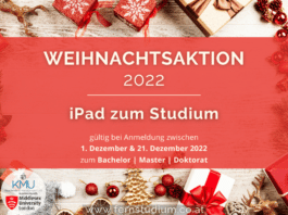 Fernstudium jetzt mit iPad starten - Weihnachtsaktion | KMU Akademie - fernstudium.co.at