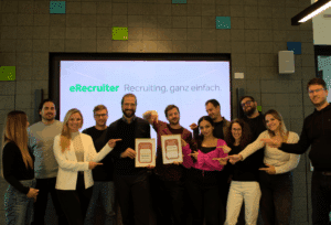 Das eRecruiter-Team freut sich über die zweifache Auszeichnung vom ICR.