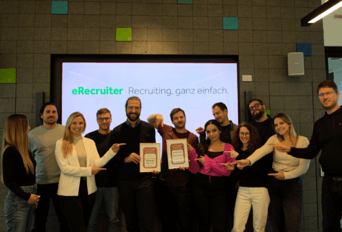 Das eRecruiter-Team freut sich über die zweifache Auszeichnung vom ICR.