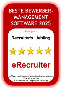eRecruiter ist Recruiter's Liebling 2025